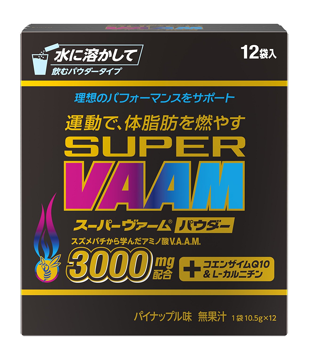 SUPER VAAM 운동용 보충제 워터 파우더 10.5g x 12봉