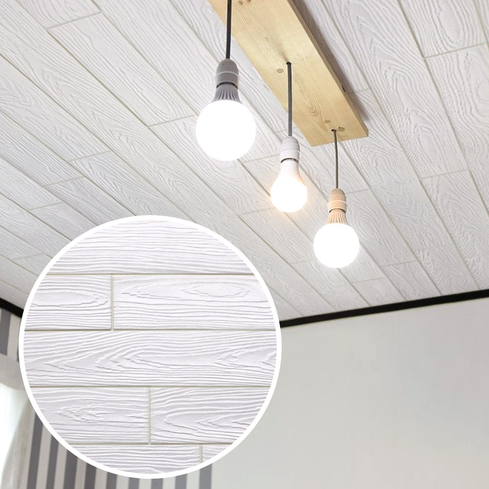 롤 폼블럭 단열벽지 접착식 방한 보온 결로방지 난방 5000mm, 우드 화이트