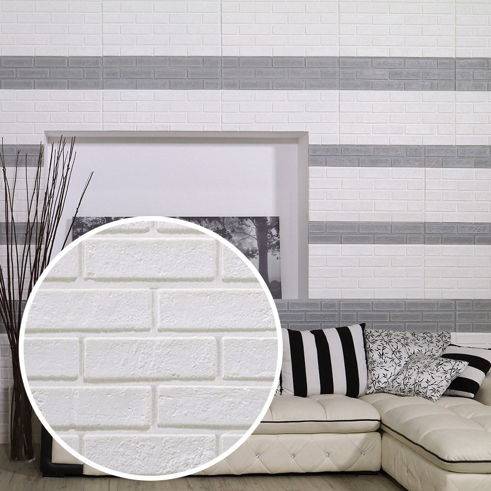 롤 20m 벽돌 폼블럭 인테리어 셀프도배 단열 시트지