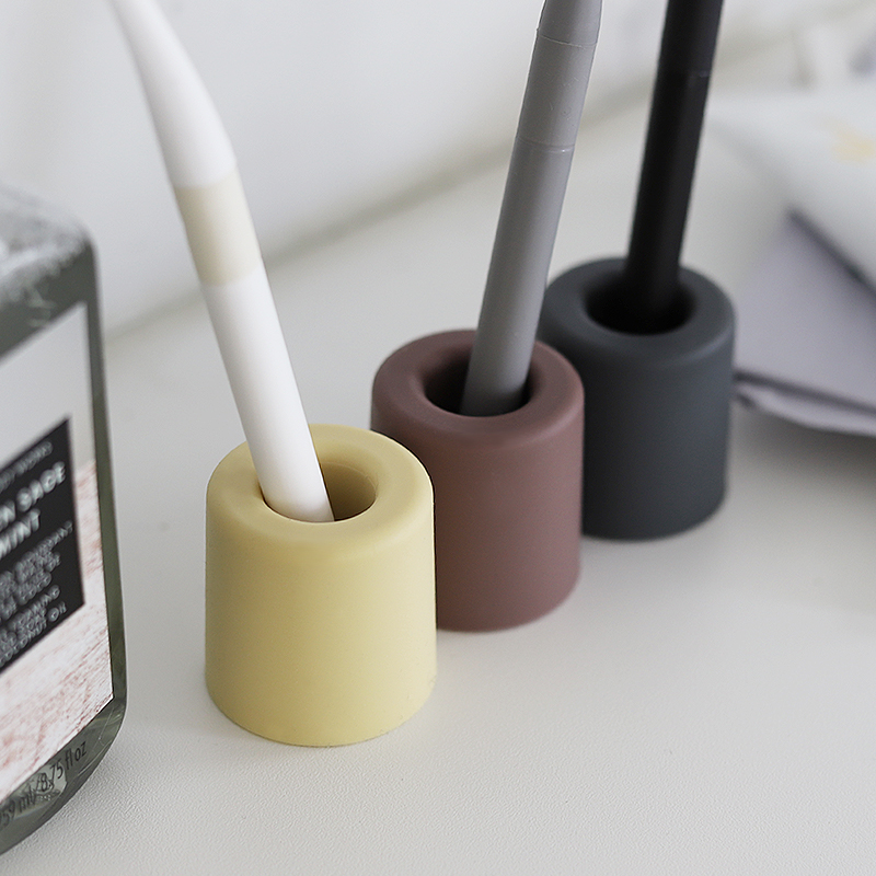 국산 항균 실리콘 스탠드업 칫솔꽂이 & 면도기거치대 칫솔통 1P