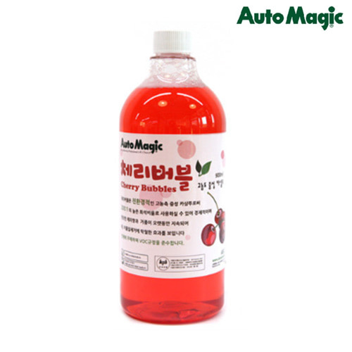 오토매직 체리버블 고농도 중성 카샴푸 900ml - 상품 이미지