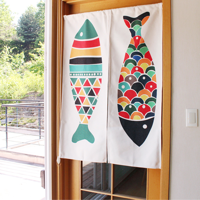 시바타 가리개 가림막 방문 커튼 바란스