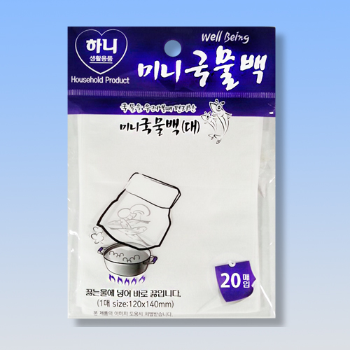 하니 웰빙 미니 국물백 대 20매입 육수 다시 - 메인 이미지