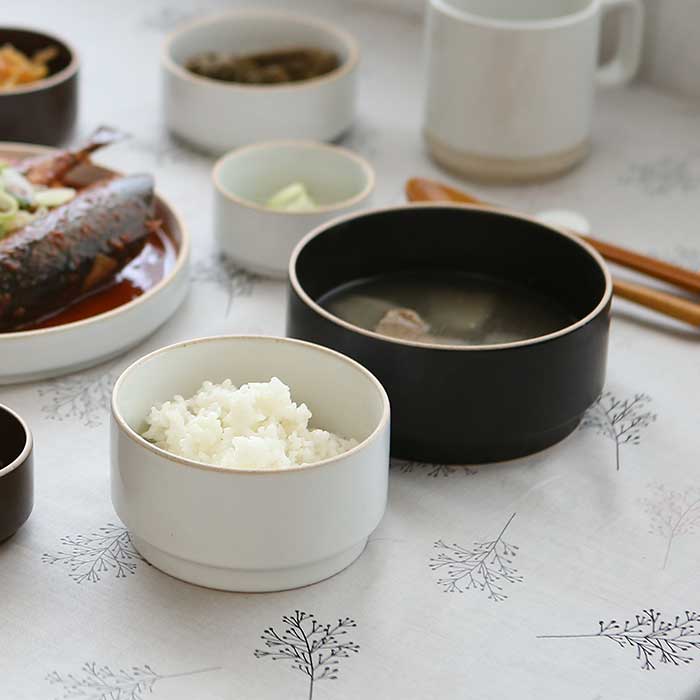 에라토 옳음 국산 도자기 공기 밥그릇 소식좌 도자기 밥공기 : ERATO 공식스토어