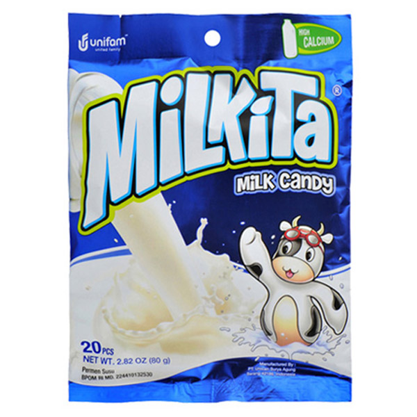 유니캔 밀키타 밀크 캔디 80g/외국 수입 사탕