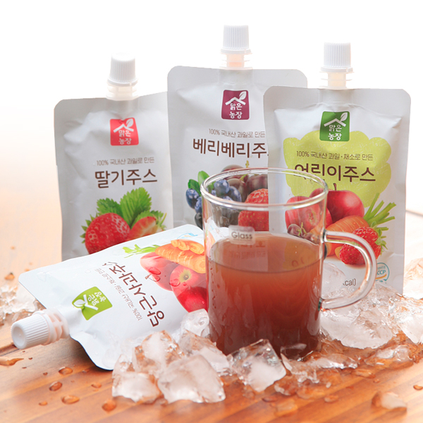 맑은농장 100%국내산 당근 사과 주스 100ml x 10개입 과채 과일 주스 - 상세 이미지 4