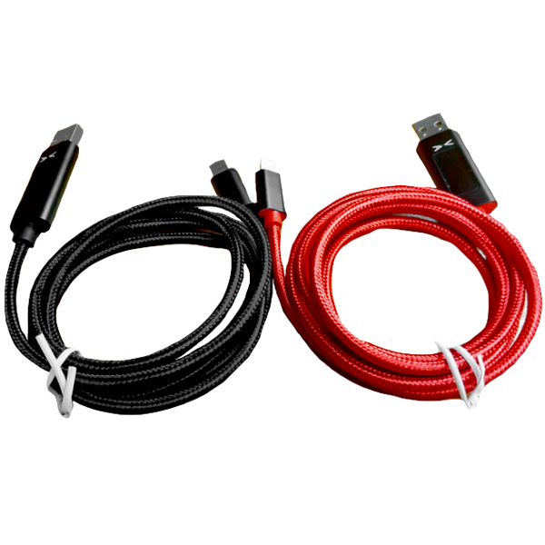 전류 전압 측정기 USB 충전케이블 8핀 표시 테스트기 - 상세 이미지 2