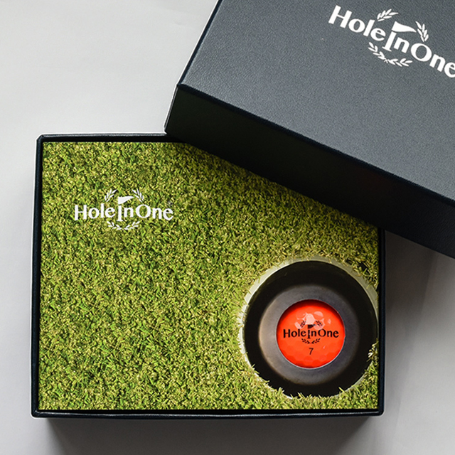 HoleinoneBrand 홀인원 골프공 3피스 (골프볼4구, 스와로브스키 볼마커)기념품 선물용 - 상세 이미지 3