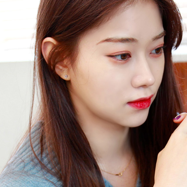 오스트리아 스와로브스키 크리스탈 티니 세트 기본 데일리 귀걸이 이미지 7
