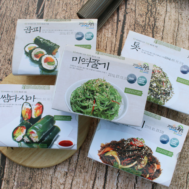 완도특산품 미역줄기,꼬시래기,쌈다시마,톳,곰피 위생포장 - 상품 이미지