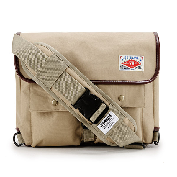 PEEPS Retro Messenger Bag 데일리메신저백 Beige