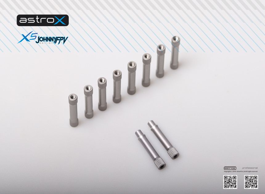 [���ܼ�]  AstroX X5 JohnnyFPV/J5 ���� 8 2 32mm Standoff sets (10pcs) Grey (Option) (���ĵ������Ʈ. ���� 2���� ��� �ٸ�)
