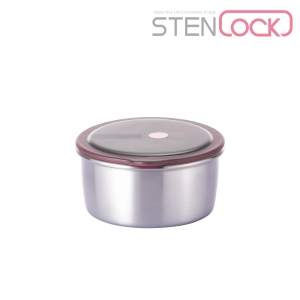 스텐락 캐니스터 라이트 1호 250ml 스텐 원형 밀폐용기 반찬 국 보관용기 - 상품 이미지