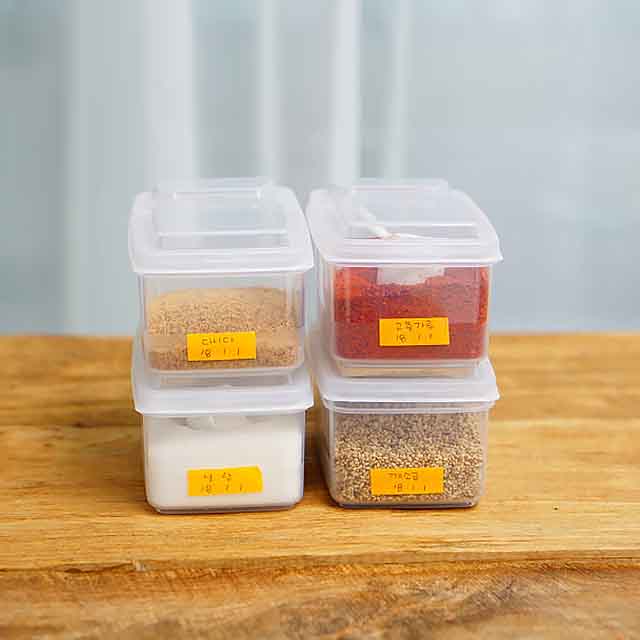 조미료통 반투명 반오픈 양념통 500ml - 상세 이미지 3