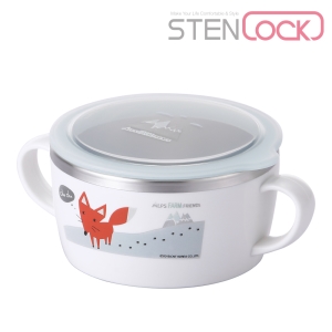 스텐락 알프스팜프렌즈 스텐이유볼(250ml) 뚜껑포함 / 유아용품 어린이식기 공기 이유식 - 상세 이미지 2