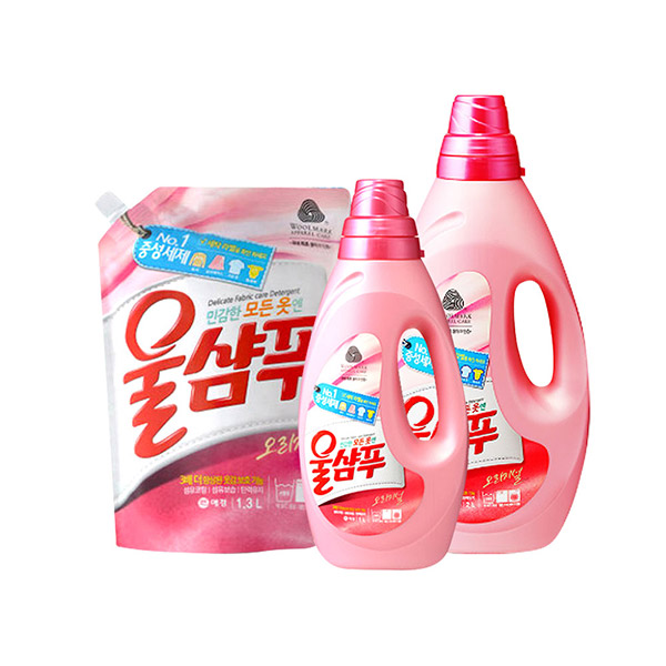 애경 울샴푸 리필 용기 모음 중성세제 섬유보호제 - 상세 이미지 2