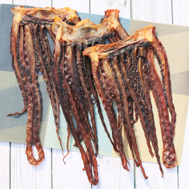 추억의 문어발 국내가공100% 잘말린 망족 300g 대왕오징어다리