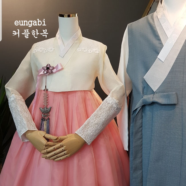 [한복대여] 투투 커플한복 2벌 웨딩촬영 본식 - 상품 이미지