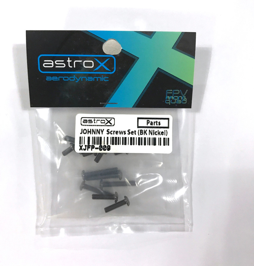 [ܼ]  AstroX X5 JohnnyFPV/J5  12.9g Screws Set (Black Nickel)