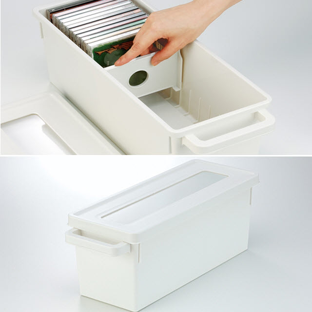 CD DVD 보관함 만화책 정리함 수납 박스 M