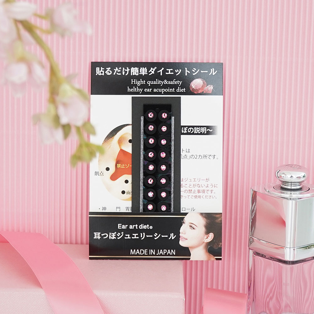 와사비네코 큐빅 붙이는 귀걸이 스티커 귀안뚫는귀걸이 귀찌 M