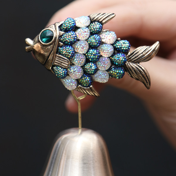 한국 전통 방짜 유기 풍경종 문종(물고기)