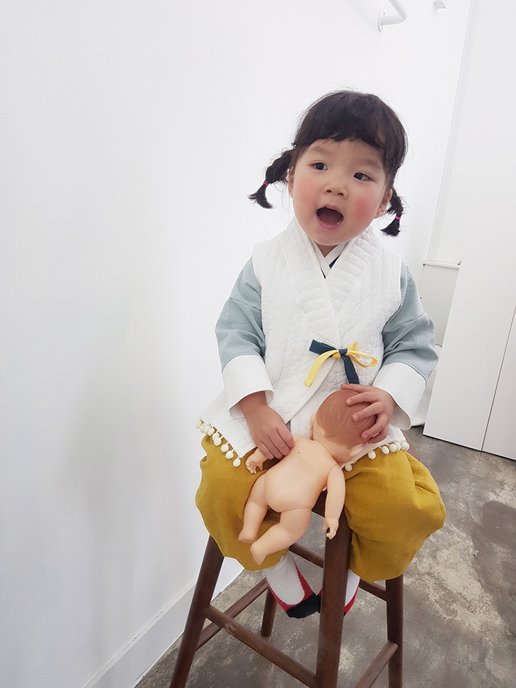 더수 한복 유아 방울 조끼 남아 여아 이미지 6