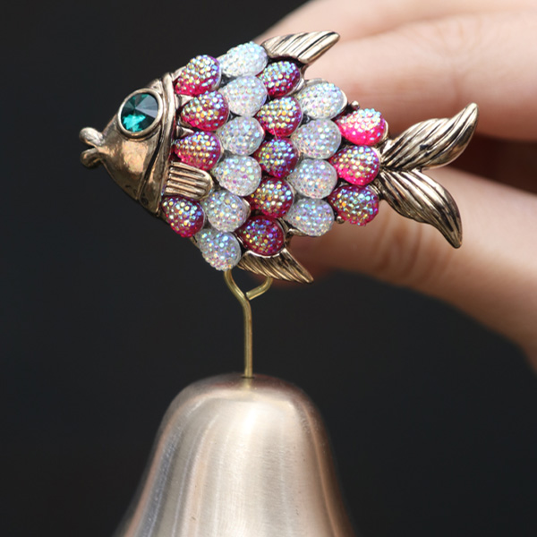 한국 전통 방짜 유기 풍경종 문종(물고기)