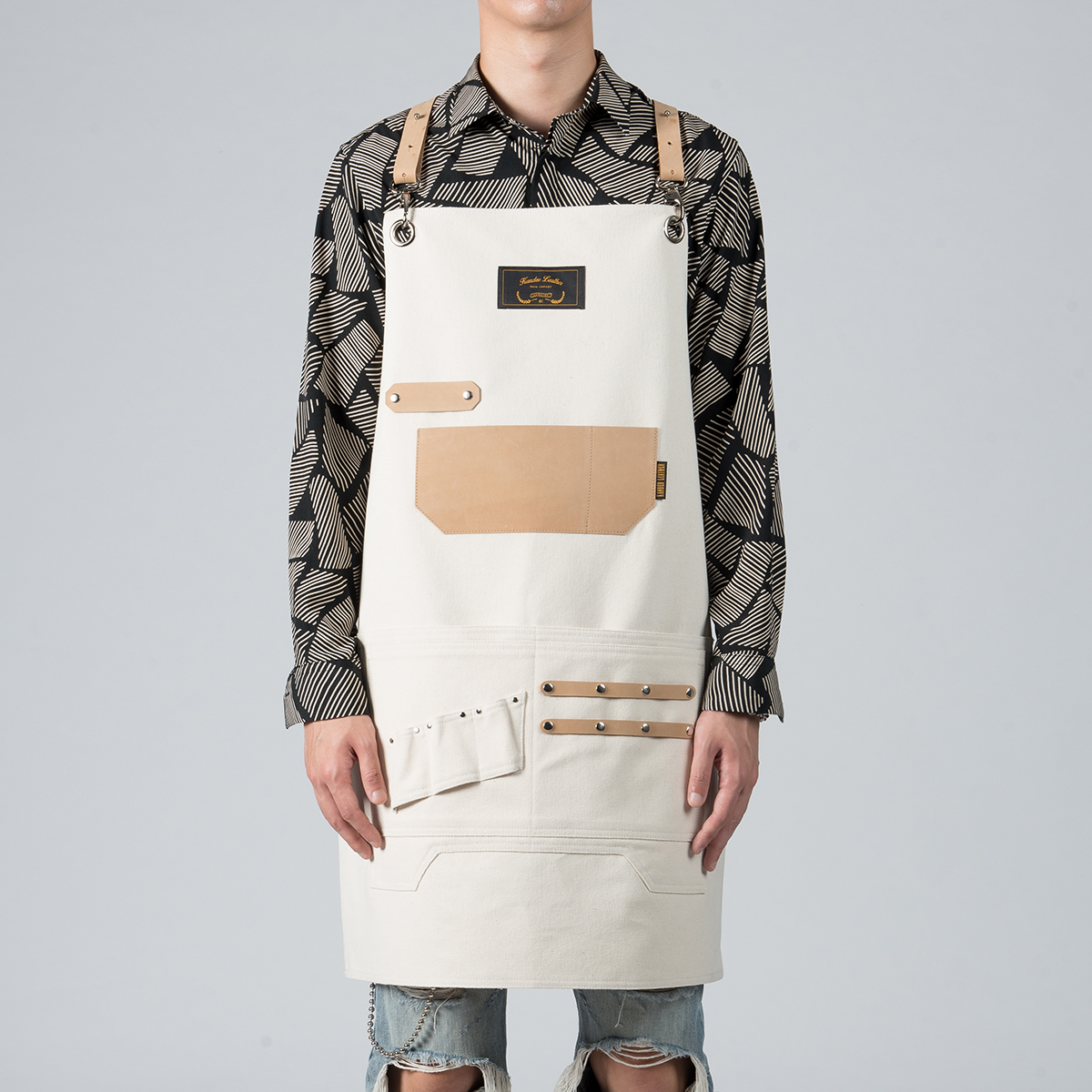 칸데오레더 바리스타 카페 앞치마 무디 쿠키앤크림