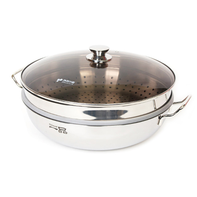 키친아트 일품 통삼중 찜냄비, 36cm 찜기, 인덕션 IH - 상세 이미지 2