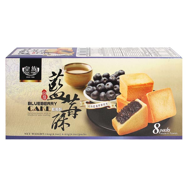 로얄패밀리 블루베리 케익 184g/대만 펑리수 케이크 - 메인 이미지