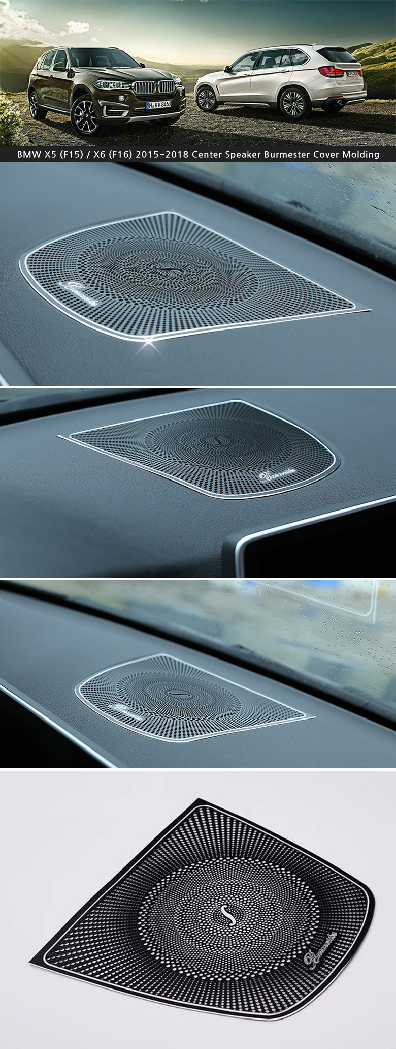 Center Speaker Burmester Cover Trim For Benz GLS-Class 2015~2018