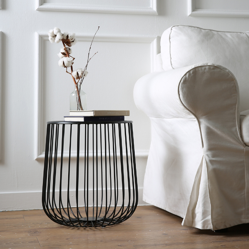 네트 철제 티테이블 쇼파 거실협탁 보조베란다 소파협탁 침대 카페 원형 소