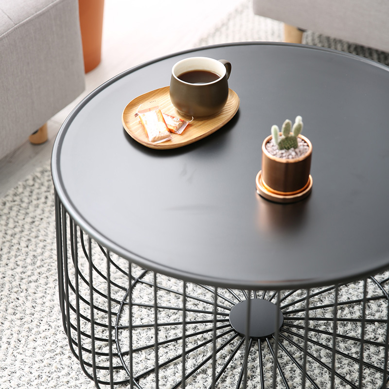네트 철제 대 티테이블 쇼파 거실협탁 베란다 소파협탁 카페 원형 탁자