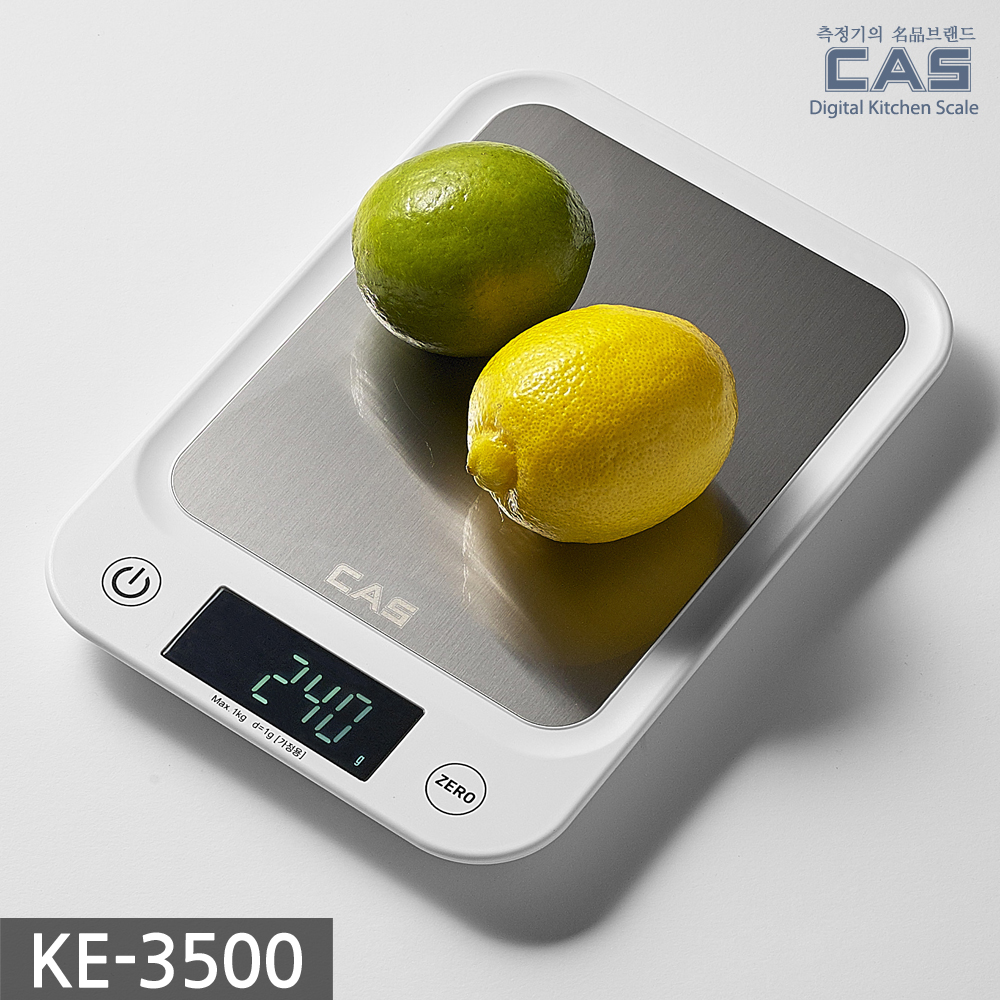 카스 CAS 정밀 디지털 주방저울 KE-3500 전자저울 가정용 상업용 - 상세 이미지 2