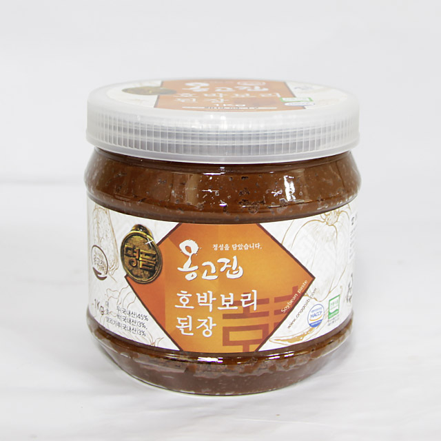 전통식품 인증 옹고집 호박보리된장 1kg - 메인 이미지