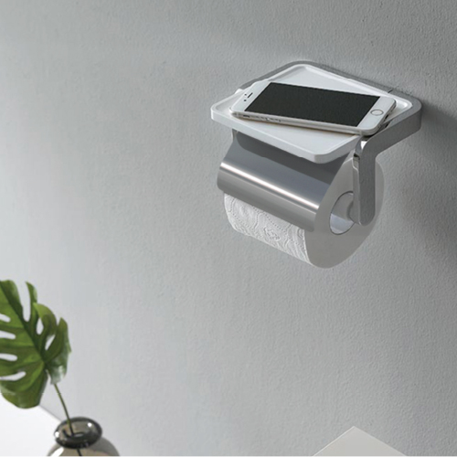 세비앙 국산 프리미엄 화장실 화장지걸이 선반형 휴지걸이 솔리드 화이트