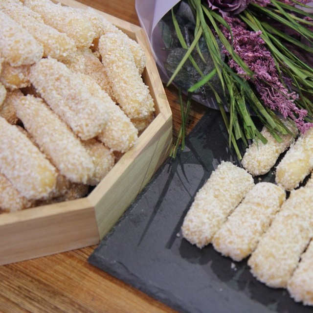 전주 한과 국산 조청 유과 부드러운 한과 찹쌀 유과 손가락 선물 - 상품 이미지