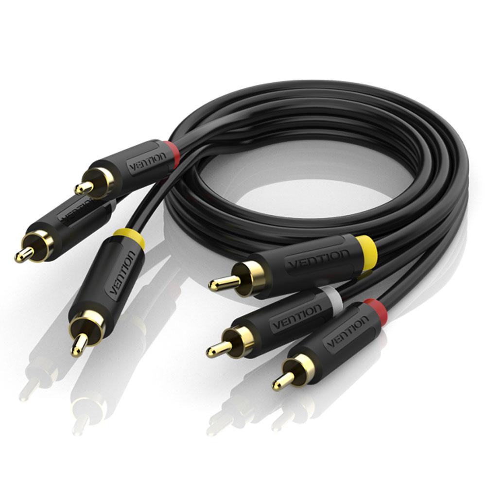 벤션 무산소 3 RCA to 3 RCA 오디오 비디오 AV 케이블 BCA 2m, 1개 이미지 6