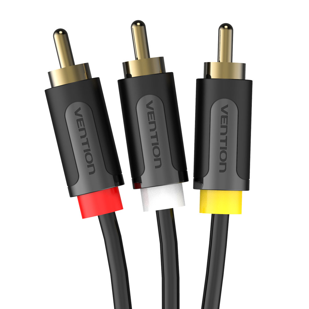벤션 무산소 3 RCA to 3 RCA 오디오 비디오 AV 케이블 BCA 1m, 1개 - 상품 이미지