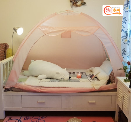 산토초이 침대난방텐트 2~3인용 방한 수면텐트