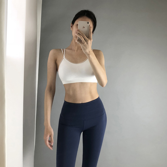 셀라 하이웨스트 9부 요가 레깅스 딥네이비 요가복 필라테스복 헬스 운동복 요가바지 이미지 6