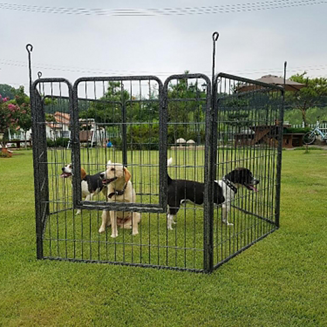 대형견울타리 파이프형 야외 강아지 견사 대형 펜스 반려견 철장 개집 휀스 육각장 소형