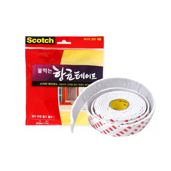 3M 스카치 실내용 실외용 문풍지 물먹는항균테이프 - 상세 이미지 5
