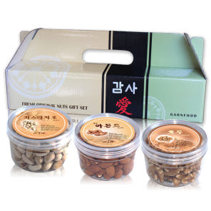 ★타임특가★ [가온애] 감사애 견과세트 기획2호 호두90g+아몬드140g+피스타치오110g