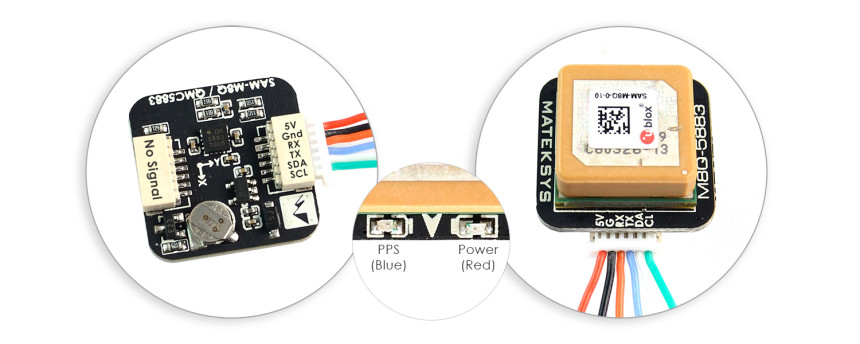 [˾ũ]  [Matek] GPS & COMPASS MODULE M8Q-5883 2