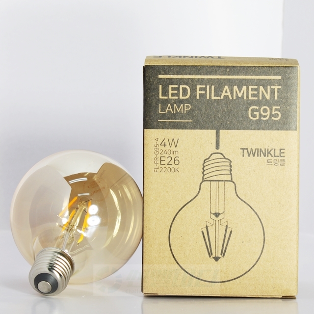 LED 에디슨 전구 필라멘트 볼전구 G95 4W 인테리어램프