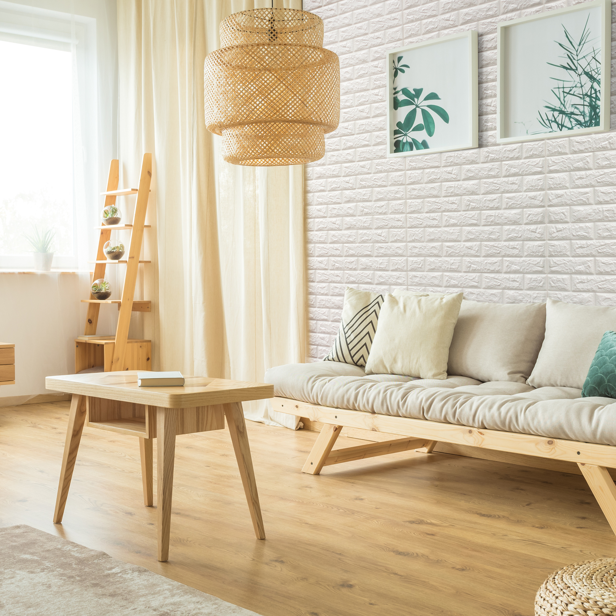 친환경 접착식 단열벽지 보온 방한 곰팡이 결로방지 5T 1M 모노라인