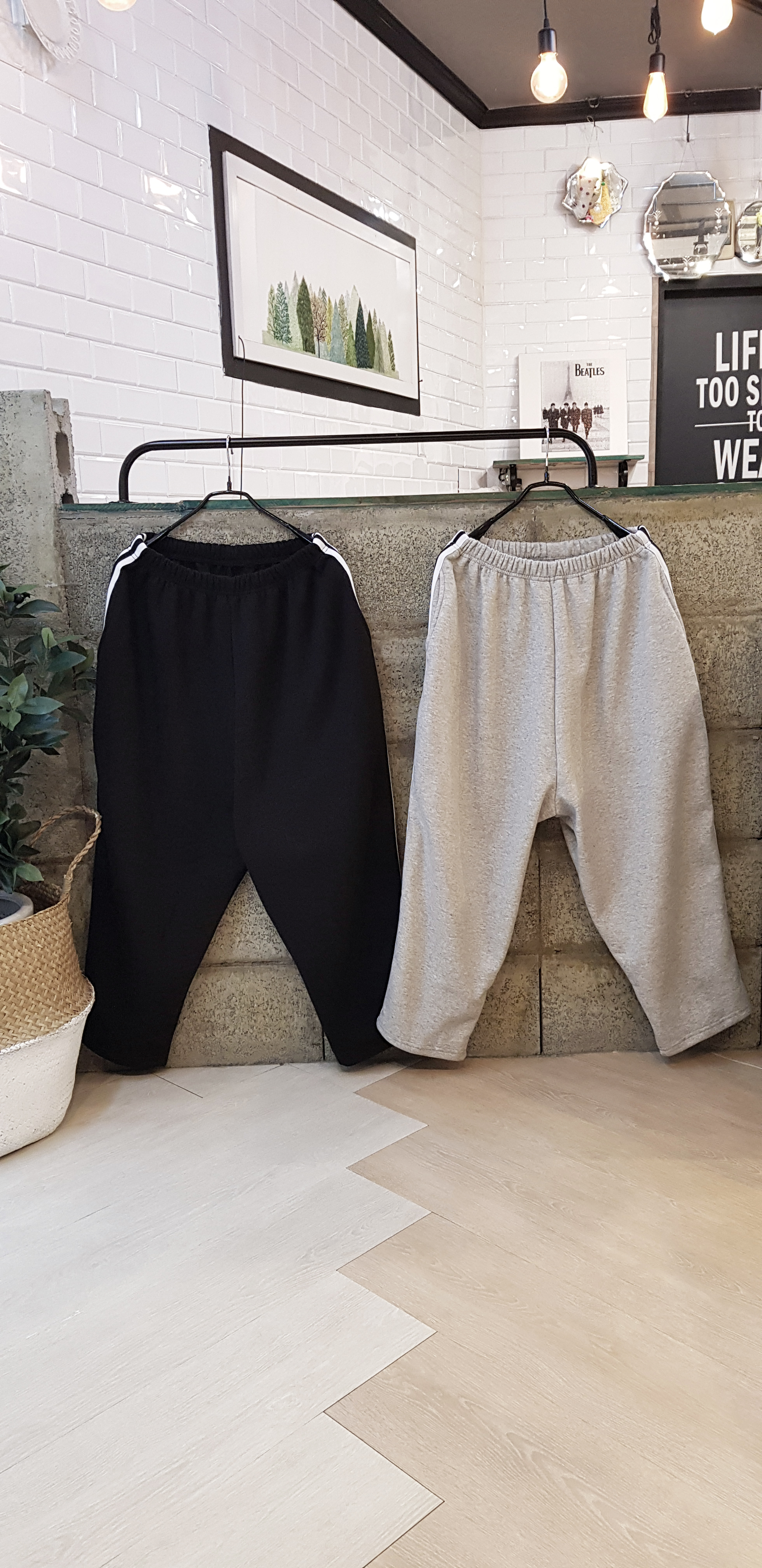 남녀공용 와이드 봄,가을,겨울기모배기 트레이닝 - 상세 이미지 3