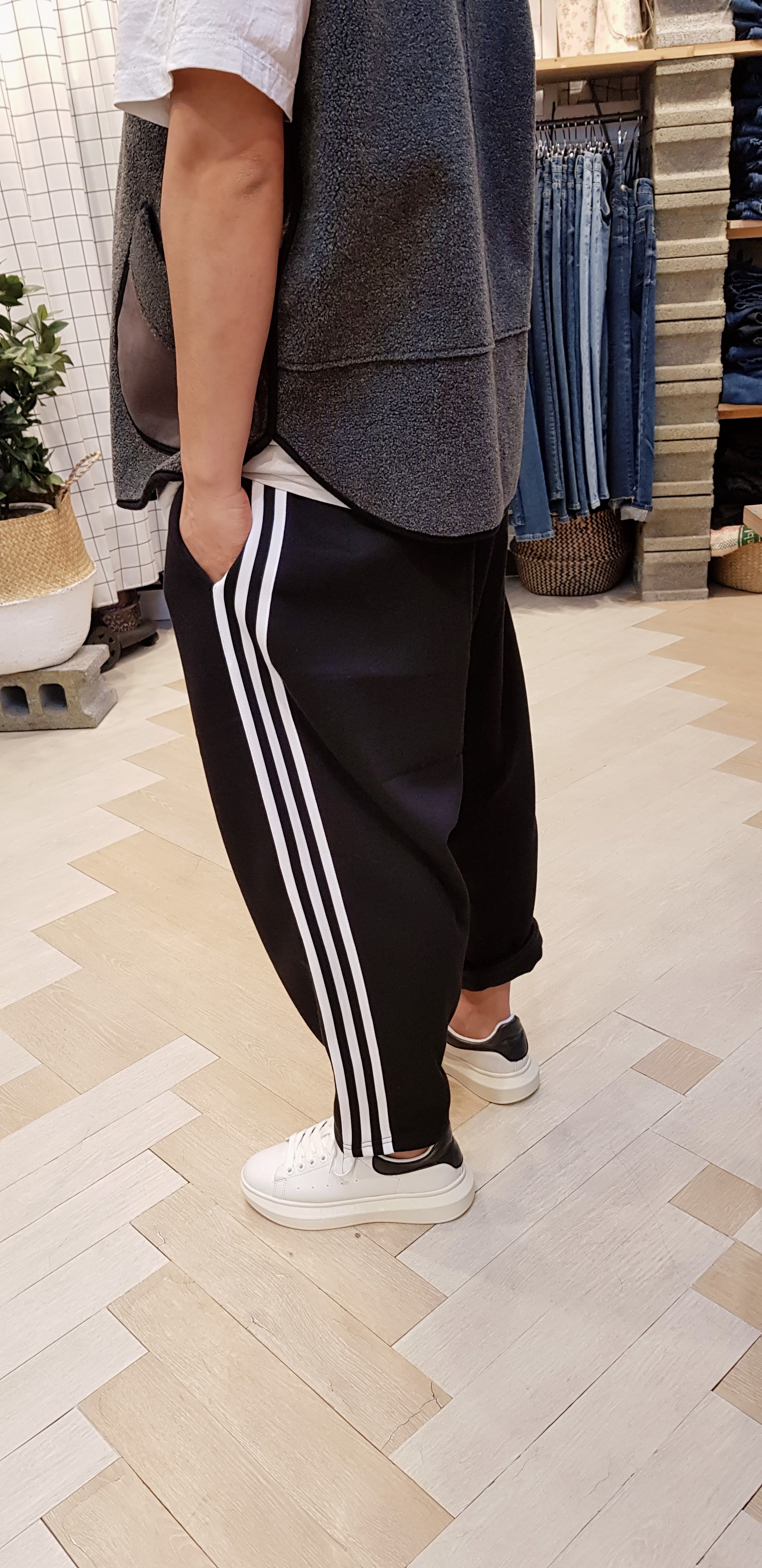 남녀공용 와이드 봄,가을,겨울기모배기 트레이닝 - 상세 이미지 5